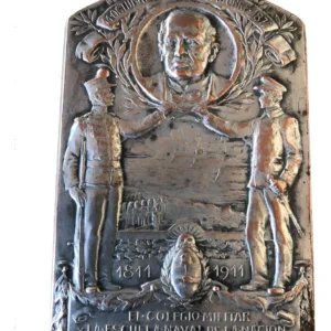 Robmar-Argentina-medalla Rara A Sarmiento Del Colegio Militar Año 1911