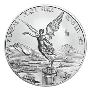 Robmar-mejicano De 2 Onzas De Plata Pura 24k. Del Año 2018