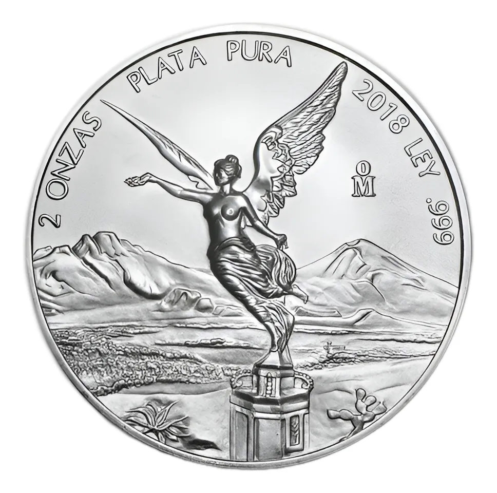 Robmar-mejicano De 2 Onzas De Plata Pura 24k. Del Año 2018