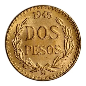 Robmar-Mexico-moneda-De 2 Pesos 1,63 G. Oro Fino 22 K.
