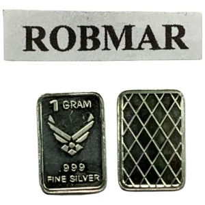 Robmar-USA-Lingote De 1g Plata Pura 24k 0,999-N°19-Símbolo