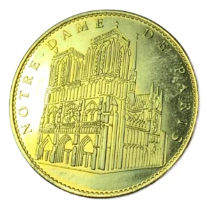 Robmar-Francia-Medalla N°13-Benedicto XVI Y Notre Dame