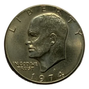 Robmar-USA-1 Dólar-Eisenhower-Cobre/Níquel 22,8g-1974-N°36-Con Cápsula Protectora