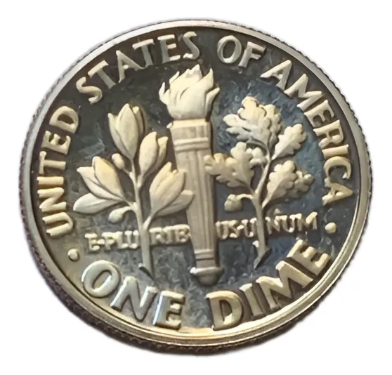 Robmar-USA-10 Cent. 1971 Prof Ceca S-certificada Y Capsula - Imagen 2