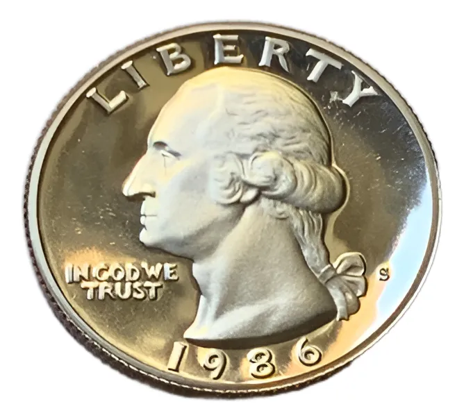 Robmar-USA-25 Cent .1986-prof Ceca S-certificada Y Capsula