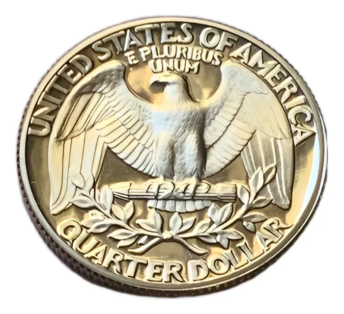 Robmar-USA-25 Cent .1986-prof Ceca S-certificada Y Capsula - Imagen 2