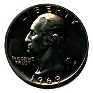 Robmar-USA- 25 Cents-1969(s)-Proof -Con Cápsula Protectora-Certificada