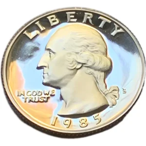 Robmar-USA-25 Cent.1985 Prof Ceca S- Certificada Y Capsula