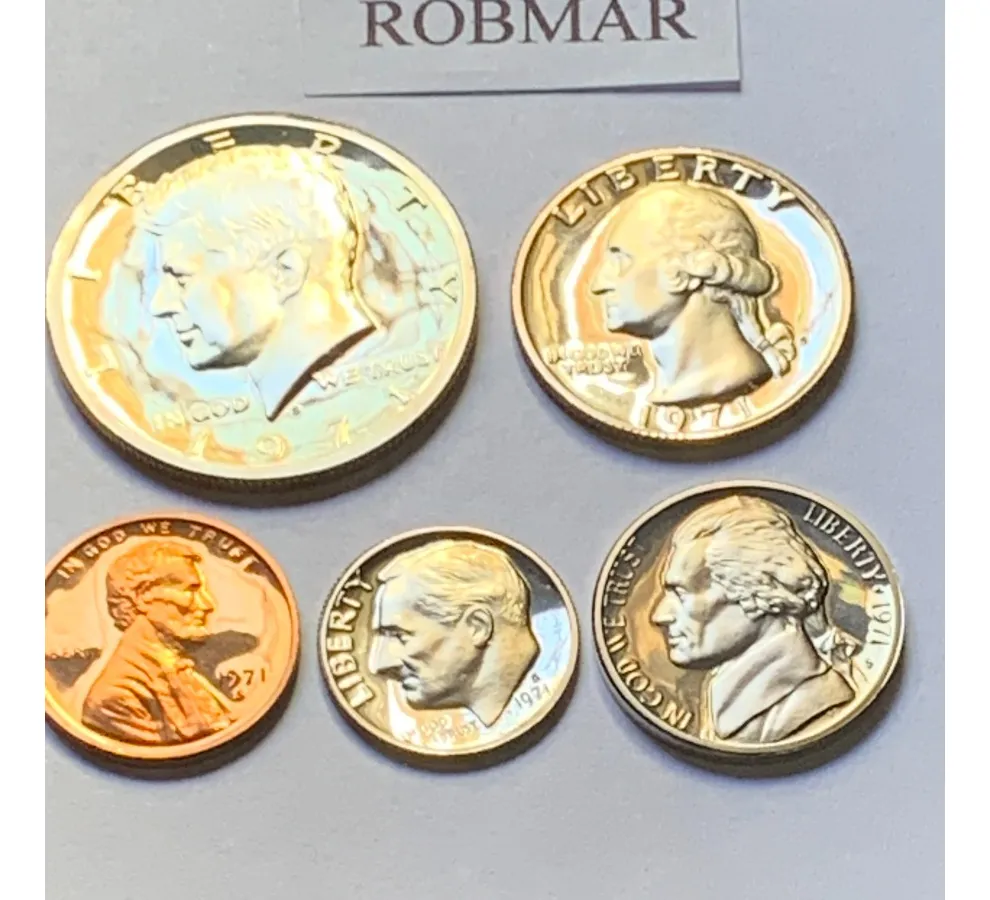 Robmar-u.s.a.5 Cent. 1971 Prof Ceca S- Certificada Y Capsula - Imagen 3