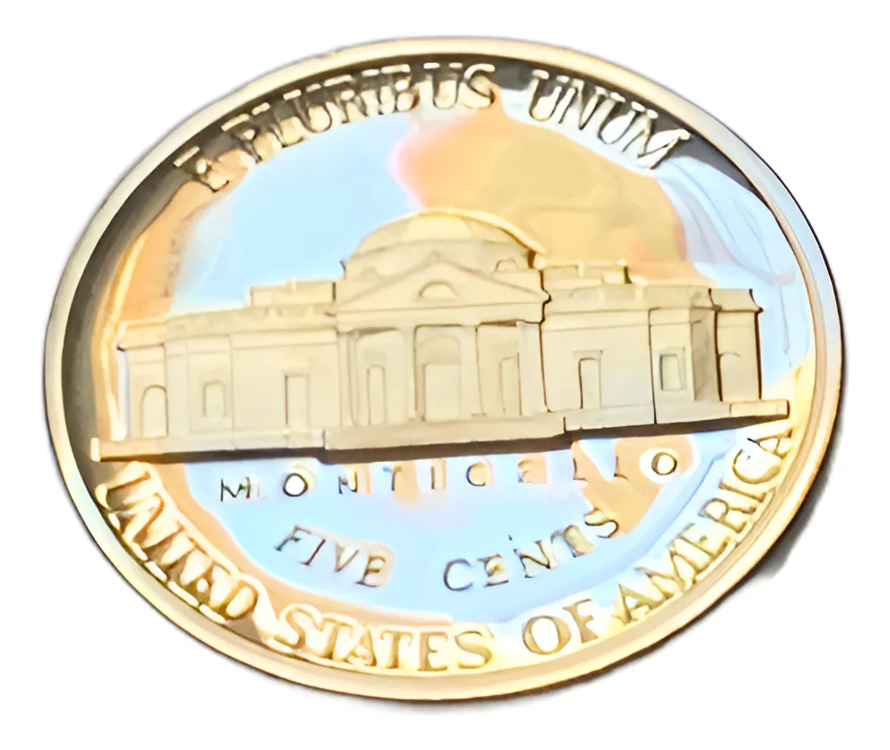 Robmar-USA-5 Cent. 1985 Prof Ceca S- Certificada Y Capsula - Imagen 2