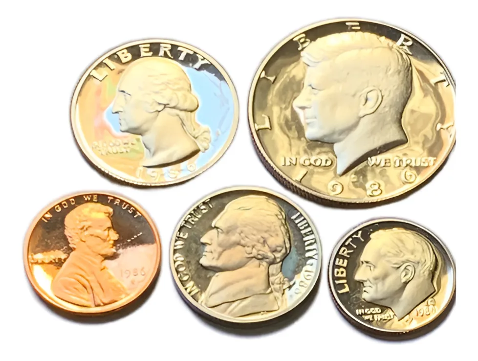 Robmar-u.s.a.5 Cent. 1986 Prof Ceca S- Certificada Y Capsula - Imagen 2