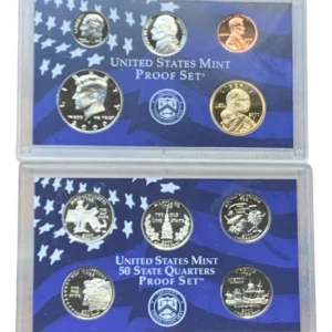 Robmar-u.s.a.estuche-2-blister 10 Monedas 2000 Proof Ceca Set