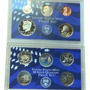 Robmar-u.s.a.estuche-2-blister 10 Monedas 2002 Proof Ceca Set
