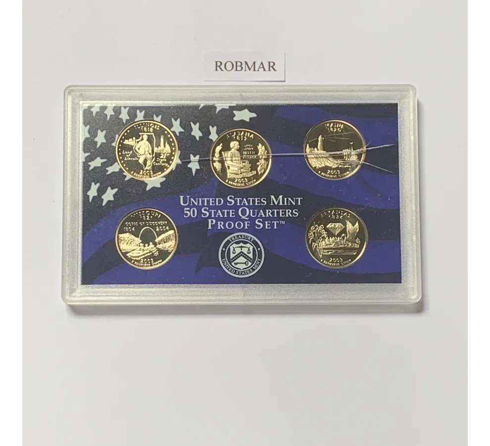 Robmar-u.s.a.estuche-2-blister 10 Monedas 2003 Proof Ceca S - Imagen 6