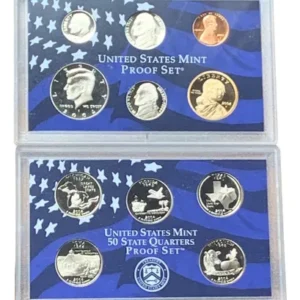 Robmar-u.s.a.estuche-2-blister Con 10 Monedas 2004 Proof Set