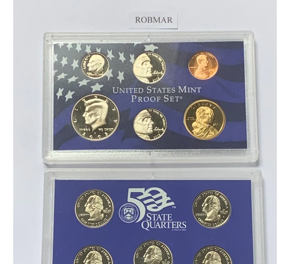 Robmar-USA-Estuche-2 Blisters Con 10 Monedas-2005-Proof Set - Imagen 2