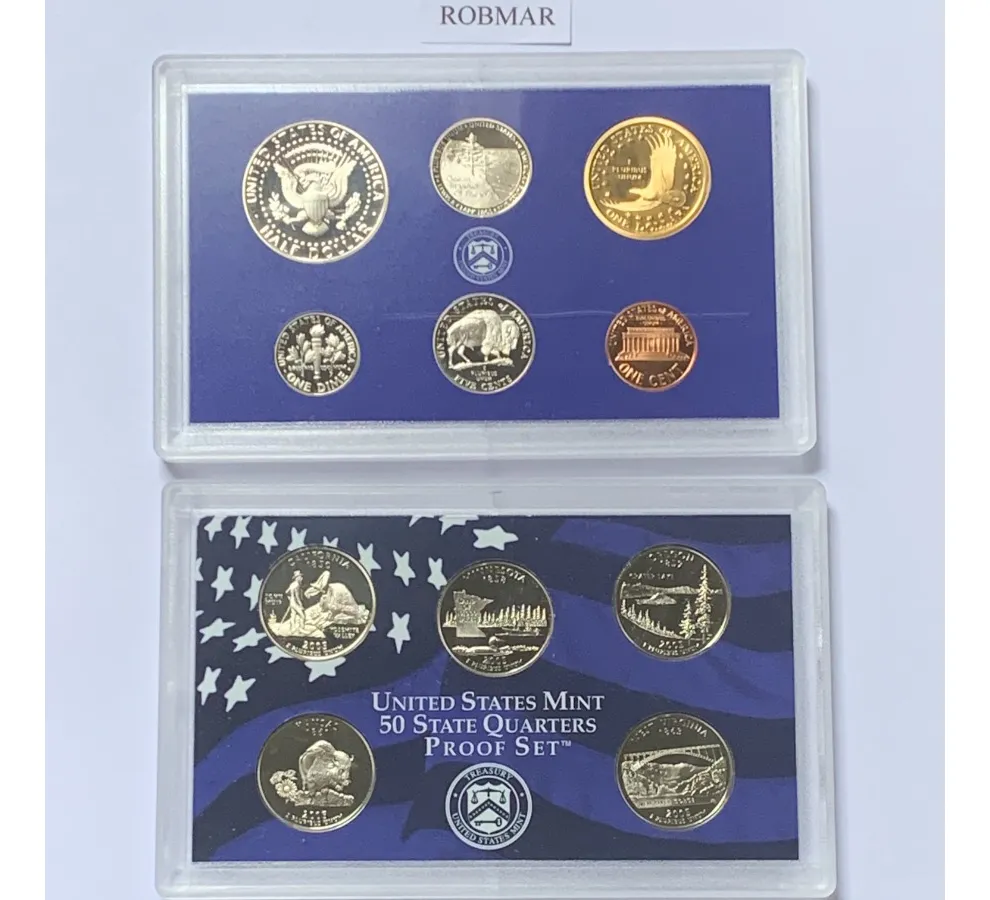 Robmar-USA-Estuche-2 Blisters Con 10 Monedas-2005-Proof Set - Imagen 3