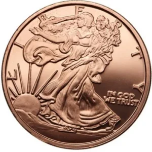 Robmar-USA-1 Onza Cobre Puro 0,999-n°514-con Capsula Certifi