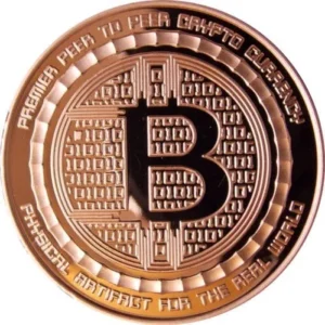 Robmar-USA-1 Onza Cobre Puro 0,999-n°545-Bitcoin con Capsula y Certificado
