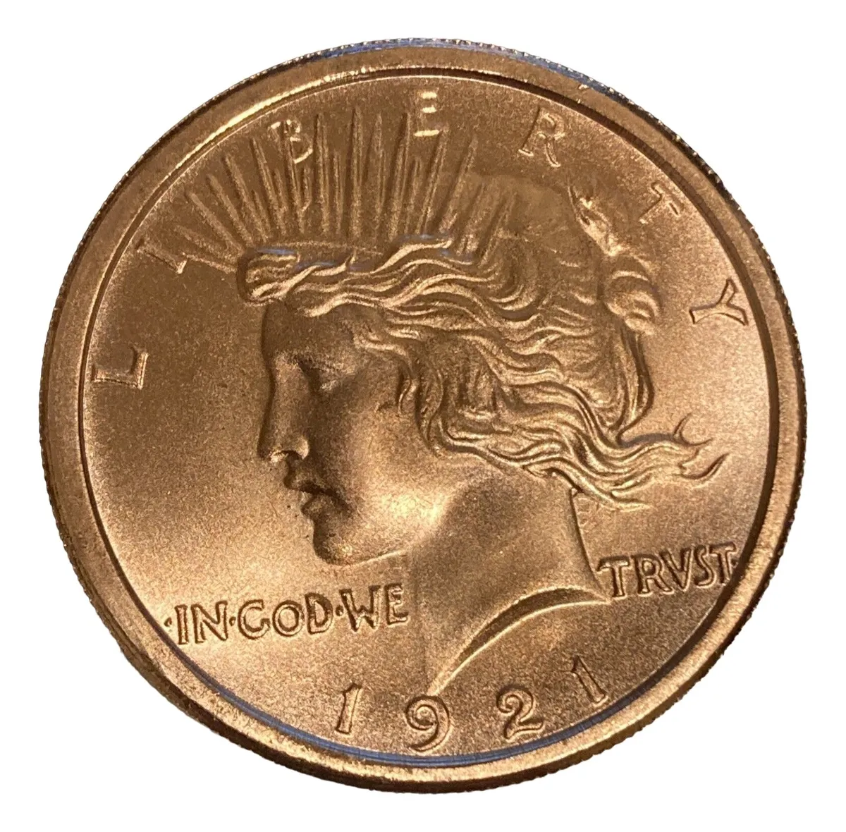 Robmar-USA-1 Onza Cobre Puro 0,999-n°547-dolar Paz-1921