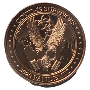 Robmar-USA-1 Onza Cobre Puro 0,999-n°563-mascara Covid + capsula protectora