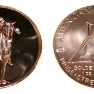 Robmar-USA-Moneda De Cobre Puro 24k 0,999-N°507-Indio a caballo N° 3