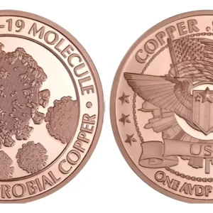 Robmar-USA-Moneda De Cobre Puro 24k 0,999-N°513-El Símbolo Covid-19