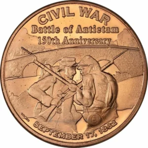 Robmar-usa 1 Onza Cobre Puro 24k-n°590-civil War-150th Aniv.