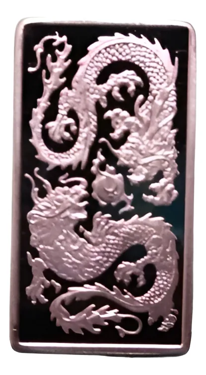 Robmar-USA-1 lingote De 2,5g Plata 0,999-Dos Dragones