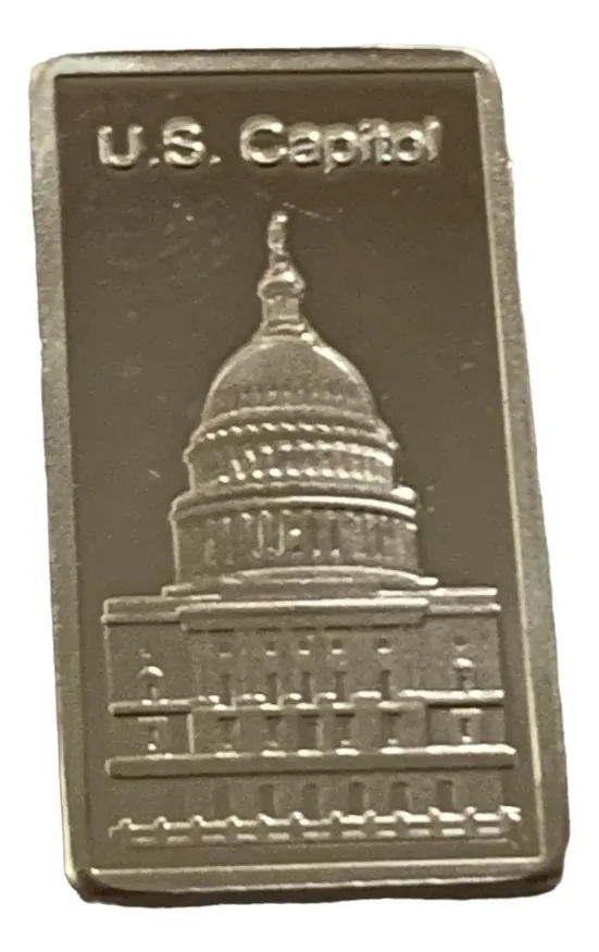 Robmar-USA-1 LINGOTE De 2,5g Plata Pura 0,999-El Capitolio