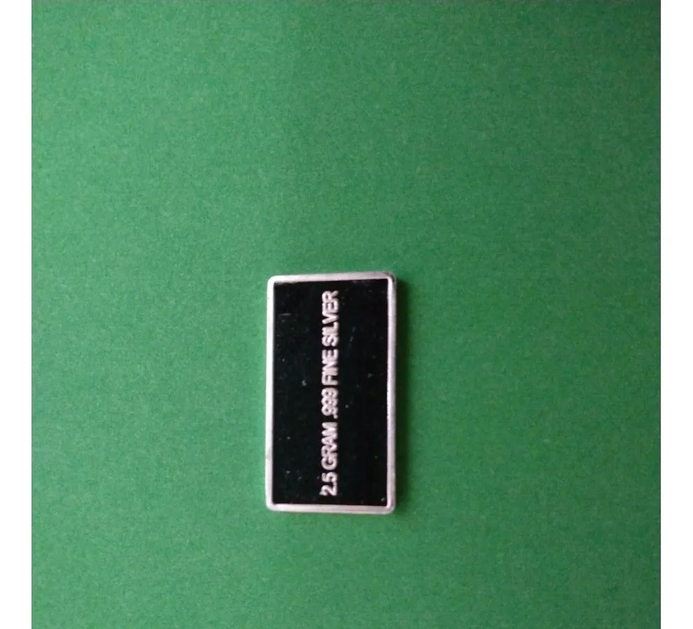 Robmar-USA-1 LINGOTE De 2,5g Plata Pura 0,999-El Capitolio - Imagen 3