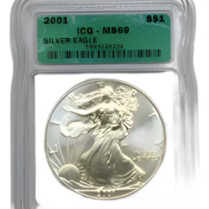 Robmar-USA-blister De 1 Onza Plata 24k -2001-el 16o Emitido