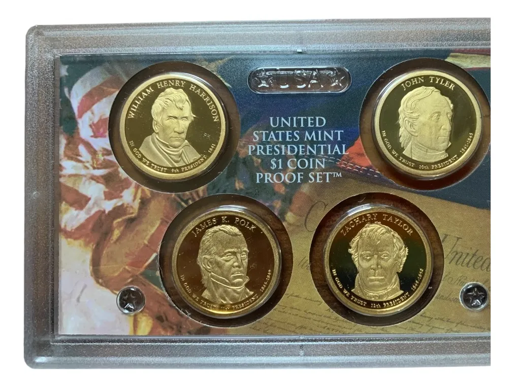 Robmar-USA-blister Sellado Con 4 Dolar Presidentes Proof Set-año 2009