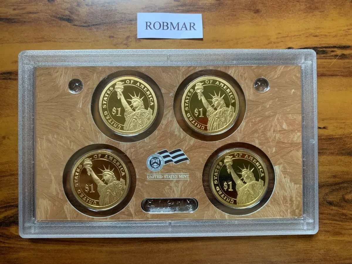 Robmar-USA-blister Sellado Con 4 Dolar Presidentes Proof Set-año 2009 - Imagen 3
