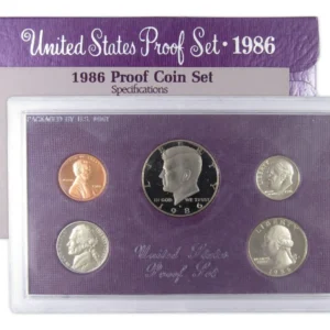 Robmar-USA-estuche Con Emisión 5 Del Añ0 1986 Proof.ceca S