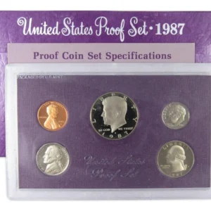 Robmar-USA-estuche Con Emisión 5 Del Añ0 1987 Proof.ceca S