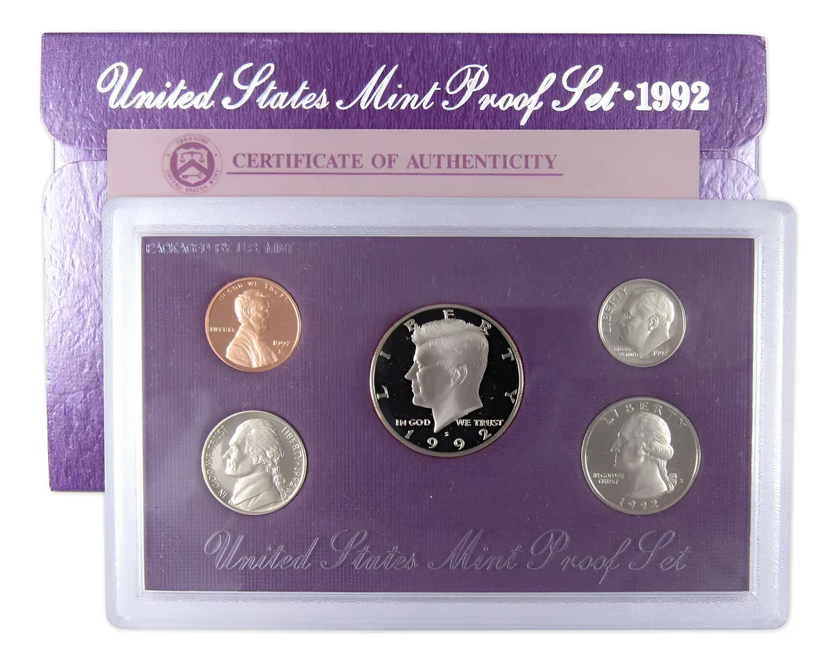 Robmar-USA-estuche Con Emisión 5 Del Añ0 1992 Proof.ceca S