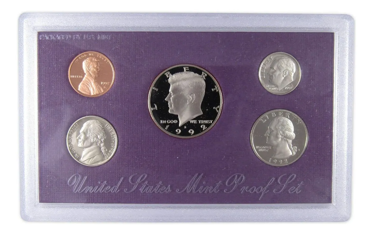 Robmar-USA-estuche Con Emisión 5 Del Añ0 1992 Proof.ceca S - Imagen 4