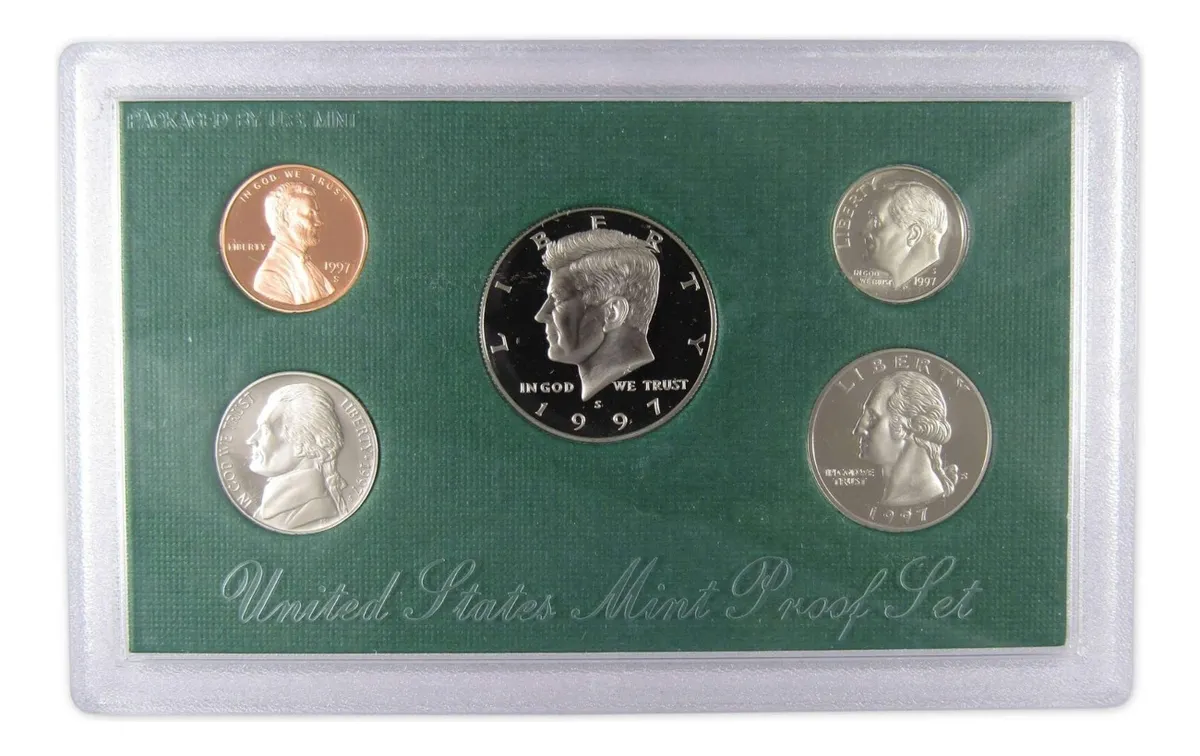 Robmar-USA-estuche Con Emisión 5 Del Añ0 1997 Proof.ceca S - Imagen 4