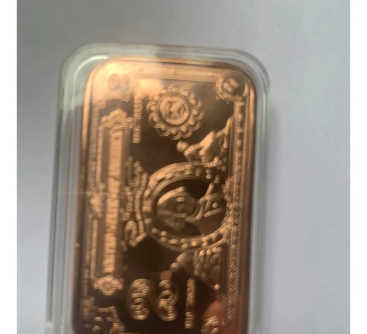 Robmar-USA-Lingote De 1 Onza De Cobre Puro 24k 0,999-Billete De U$S2 - Imagen 2