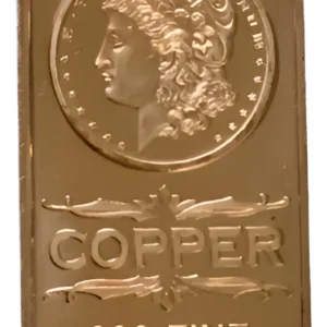 Robmar-usa-moneda Rectangular 1 Onza De Cobre-el Morgan
