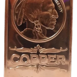 Robmar-USA-moneda Rectangular De 1 Onza De Cobre-el Indio