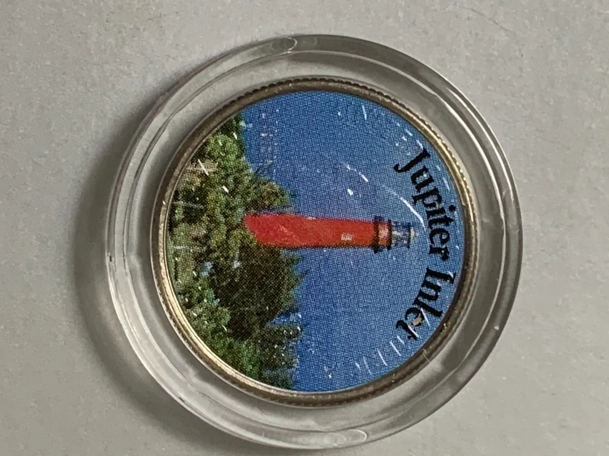 Robmar-USA-moneda-n°25-de Florida-el Faro De Jupiter Inlet