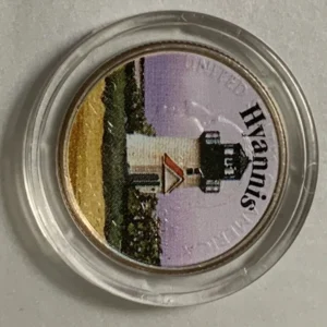 Robmar-USA-moneda-n°7-en Massachusetts-el Faro De Hyannis