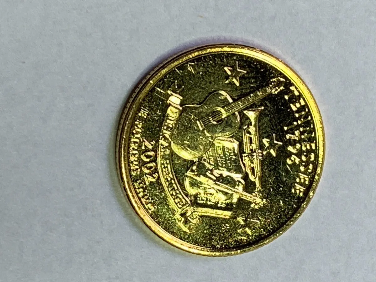 Robmar-USA-Quarter Bañado En Oro 24k-2002-Tennessee