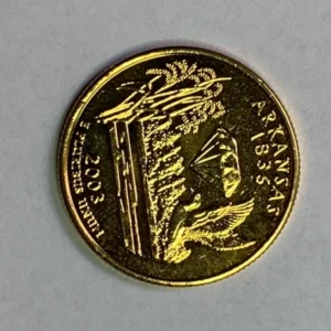 Robmar-USA-Quarter Bañado En Oro 24k-2003-Arkansas