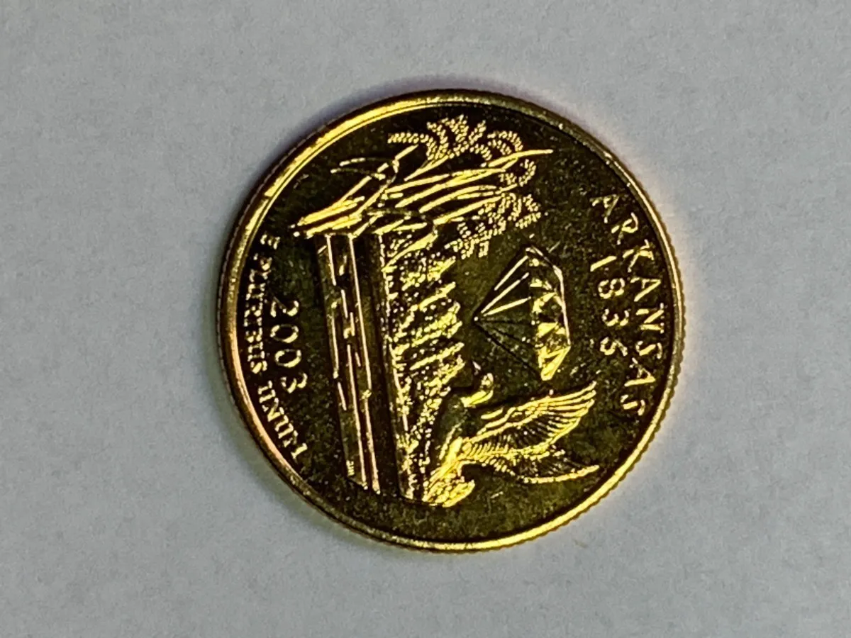 Robmar-USA-Quarter Bañado En Oro 24k-2003-Arkansas