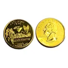 Robmar-USA-Quarter Bañado En Oro 24k-2003-Arkansas - Imagen 2