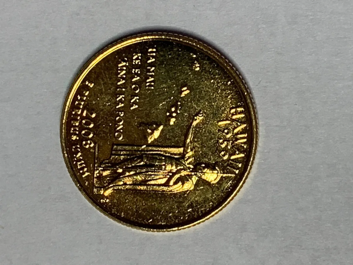 Robmar-USA-Quarter Bañado En Oro 24k-2008-Hawaii