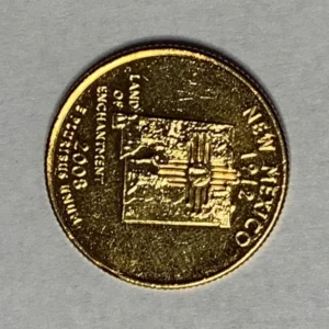 Robmar-USA-Quarter Bañado En Oro 24k-2008-New Mexico